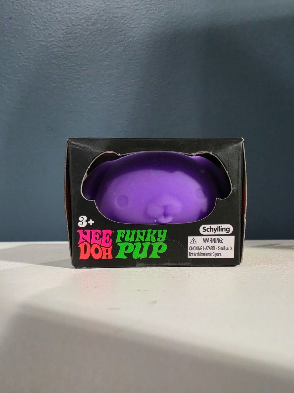 NeeDoh Funky Pup PURPLE Schylling Groovy Squishy Stress Toy NEW IN BOX